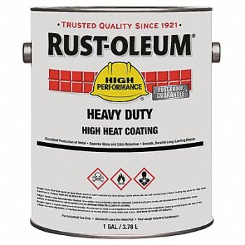 RUST-OLEUM J1516 Heat Resistant Coating Aluminum 1gal Can, 36ND76