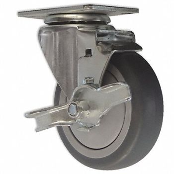 SNAP-LOC Caster 4 in Swivel/Brake 375 lb, 36NG64
