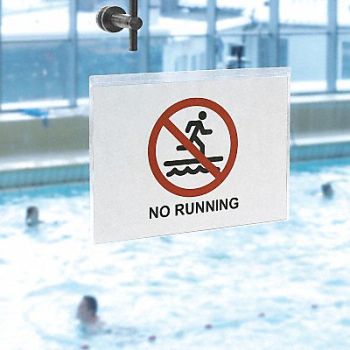 TARIFOLD Sign Holder Clear Adhesive PK10, 36NH13