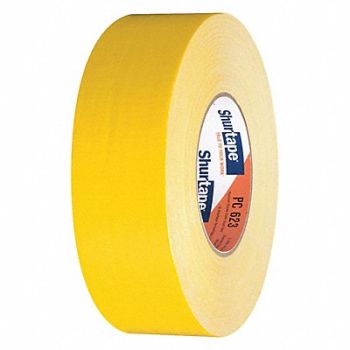 SHURTAPE Duct Tape Yellow 1 7/8inx60 yd PK24, 36NH70