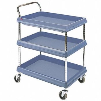 METRO Utility Cart 400 lb Blue 27 in W, 36NK67