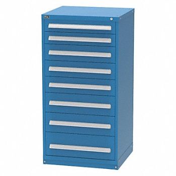 VIDMAR Mod Drawer Cab 59 H 8 Drawer Dark Blue, 36NL32