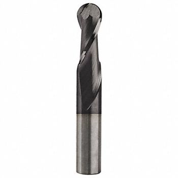 GRAINGER APPROVED Ball End Mill 17/64 Dia Carbide, 36NT99