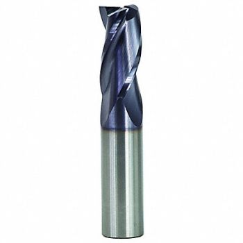 GRAINGER APPROVED End Mill 1/8 Dia 1/2 Cut Carbide, 36NU43