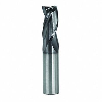 GRAINGER APPROVED End Mill 3/8 Dia 7/8 Cut Carbide, 36NZ45