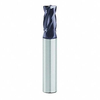 GRAINGER APPROVED CR End Mill 0.020 CR 5/16 Dia Carbide, 36PC02