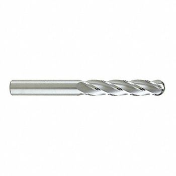 GRAINGER APPROVED Ball End Mill 3/8 Dia Carbide, 36NZ37