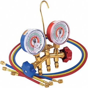 JB INDUSTRIES Manifold Gauge 2-Valve, 36P060