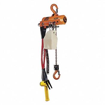 HARRINGTON Air Chain Hoist AH 10 ft Lift 28 fpm, 46KK90