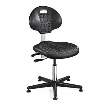BEVCO Cleanroom Task Chair Polyurethane Black, 36R224