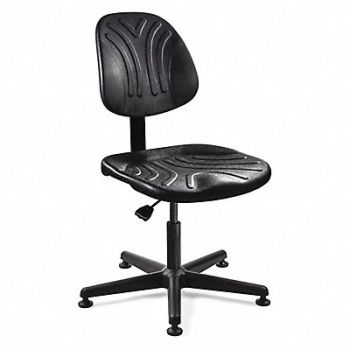 BEVCO Task Chair Poly Black 15 to 20 Seat Ht, 36R273