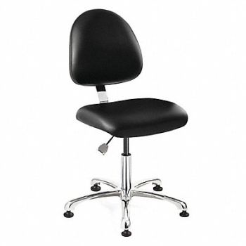 BEVCO Task Chair Vinyl Black 15 to 21 Seat Ht, 36R395