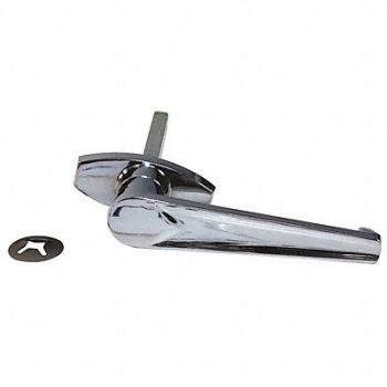 AMERICAN GARAGE DOOR SUPPLY Outside L Handle Chrome 5/16 x 4-1/2 In, 36R936