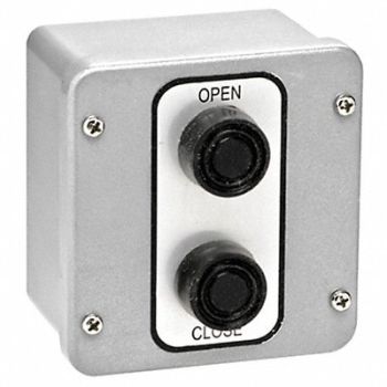 AMERICAN GARAGE DOOR SUPPLY Control Station 2 Buttons Surface Mount, 36R994