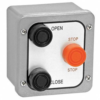 AMERICAN GARAGE DOOR SUPPLY Control Station 3 Buttons Surface Mount, 36R995