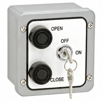 AMERICAN GARAGE DOOR SUPPLY Control Station 2 Buttons With Lockout, 36R996