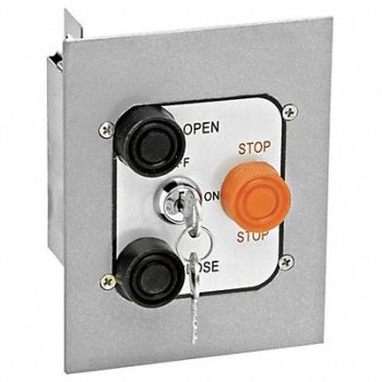 AMERICAN GARAGE DOOR SUPPLY Control Station 3 Buttons Flush Mount, 36R999