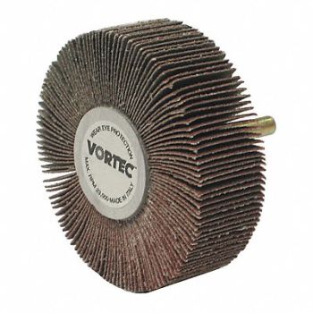 WEILER Flap Wheel 3 in Dia 1 in W 80 Grit, 36RD22