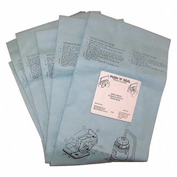 BISSELL COMMERCIAL Vacuum Bag Paper 1-Ply Reusable PK5, 36RE81