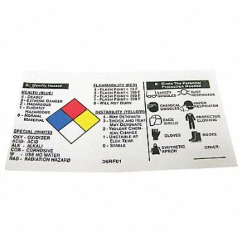 BADGER TAG LABEL CORP NFRSelf-LaminatingLabel 3-1/2inx2in PK25, 36RF01