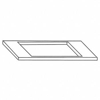 ICE-O-MATIC Bin Top Kit Stainless Steel 30in.W Gray, 36RF91