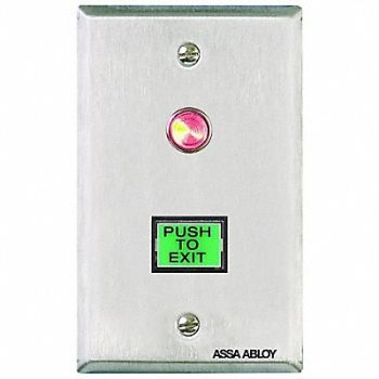 SECURITRON Push to Exit Button Wall Mounted, 5LAA6