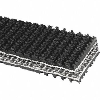 APACHE INC. Conveyor Belt Intrwvn 120 PVC Blk 12InW, 36RW38