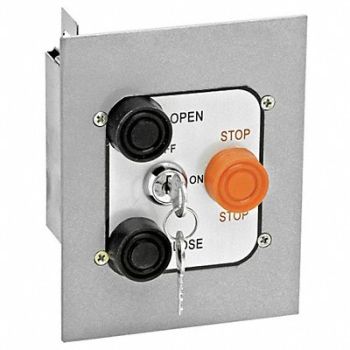 AMERICAN GARAGE DOOR SUPPLY Control Station 3 Buttons With Lockout, 36T001
