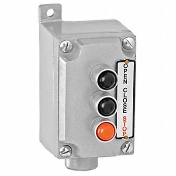 AMERICAN GARAGE DOOR SUPPLY Control Station 3 Buttons Nema 7/9, 36T015