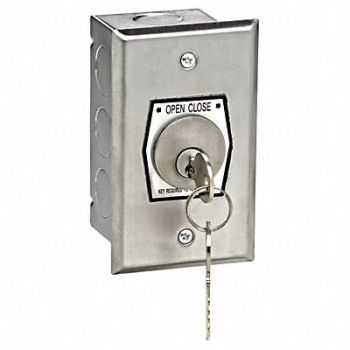 AMERICAN GARAGE DOOR SUPPLY Keyswitch SS 2 Buttons Back Box, 36T017