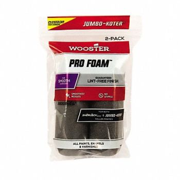WOOSTER Mini Rollers 4 1/2 L No Nap Foam PK2, 36T241