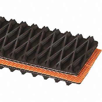 APACHE INC. Conveyor Belt 3Ply 225 SBR Blk 72InW, 36TJ44