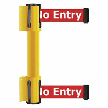TENSATOR Belt Barrier 7-1/2 ft No Entry Yellow, 36TT87