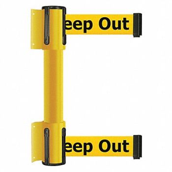 TENSATOR Belt Barrier Danger - Keep Out Yellow, 36TU58