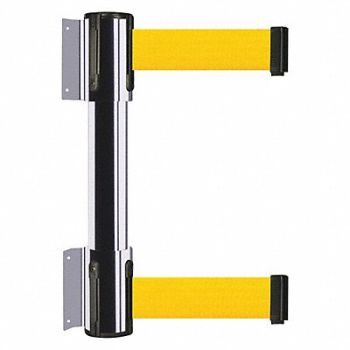 TENSATOR Belt Barrier Yellow Polished Chrome, 36TU62