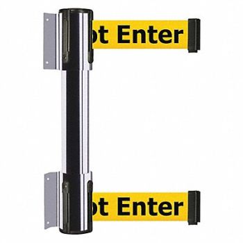 TENSATOR Belt Barrier Caution-Do Not Enter Chrome, 36TU72