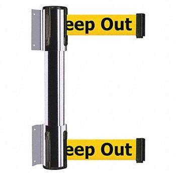 TENSATOR Belt Barrier Danger - Keep Out Chrome, 36TU74