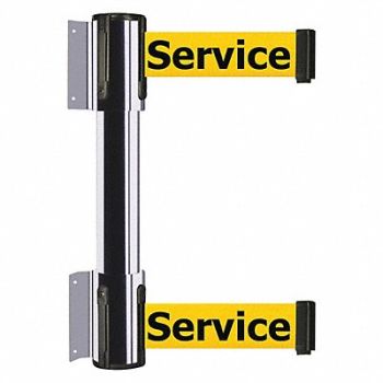 TENSATOR Belt Barrier Out Of Service Pol Chrome, 36TU75