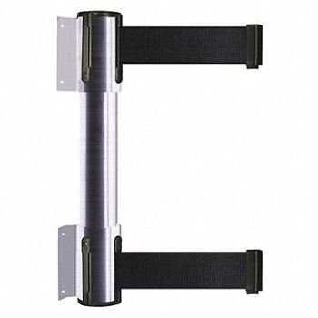 TENSATOR Belt Barrier 7-1/2ft 2 Belt Satin Chrome, 36TU12