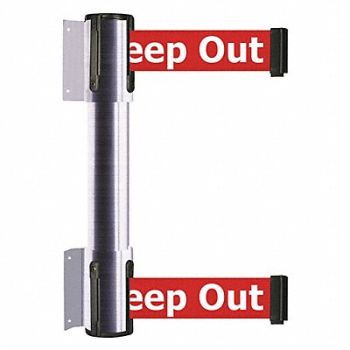 TENSATOR Belt Barrier 7-1/2 ft Danger - Keep Out, 36TU22