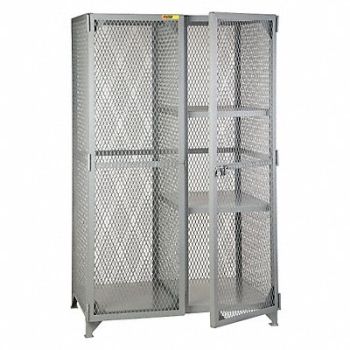 LITTLE GIANT StrgLckr 78 x61 x27 Gray 2Shlv, 36TV25