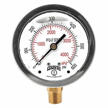 WINTERS J1382 Gauge Pressure 2-1/2in. 0 to 600 psi, 36TW21