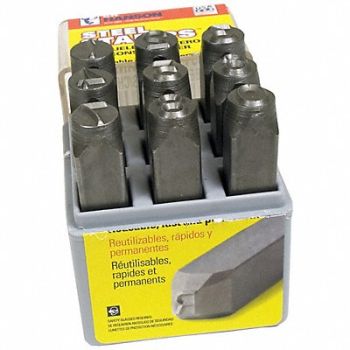 C.H. HANSON Letter Set 1/16in Steel, 36UV46