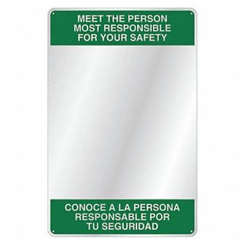 GRAINGER APPROVED Indoor Safety Mirror Acrylic 19 in.H, 36VM64