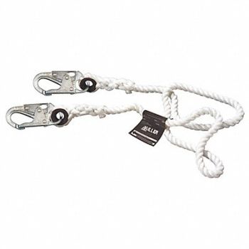 HONEYWELL MILLER K3311 Positioning Lanyard White Fixed, 36WA39