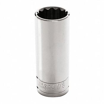 PERFORMANCE TOOL Socket 1/2 in Dr 7/8 in 12 Pt., 36WC19