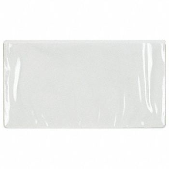 LEWISBINS Label Holder Clear/Wht Glossy Pocket PK4, 36WC78