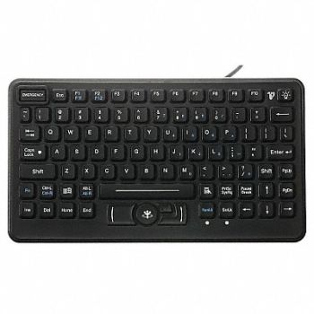 IKEY Keyboard Fully Sealed Rugged Black, 36WD36
