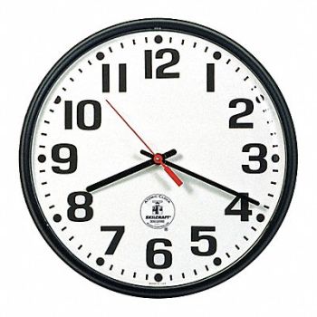 ABILITY ONE Wall Clock Analog Battery, 36WE35