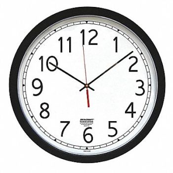 ABILITY ONE Wall Clock Analog Battery, 36WE36